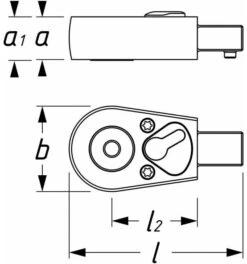 Hazet Bit Einsteck-Umschaltknarre, Einsteck-Vierkant 9 X 12 Mm, Sechskant Hohl 8 Mm (5/16"), Innen-Sechskant Profil -Werabahco Verkaufe aufsteckknarre einsteckknarre 1021813 czm