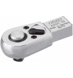 Hazet Einsteck-Umschaltknarre, Einsteck-Vierkant 9 X 12 Mm, Vierkant Massiv 6,3 Mm (1/4"), Art.Nr. 6401-1S