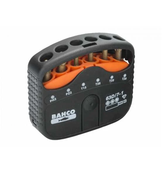 Bahco 1/4" Diamant-Torsions-Schraubendreher-Bitsatz Für Phillips-, Pozidriv- Und TORX-Schrauben Mit Bithalter 3 Bahco 1/4" Diamant-Torsions-Schraubendreher-Bitsatz Für Phillips-, Pozidriv- Und TORX-Schrauben Mit Bithalter