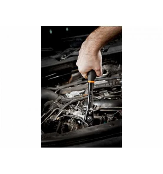 Bahco 1/2"-Umschaltknarre Mit Schlankem Knarrenkopf, 72 Zähnen Und 5°-Rückschwenkwinkel, 264 mm 4 Bahco 1/2"-Umschaltknarre Mit Schlankem Knarrenkopf, 72 Zähnen Und 5°-Rückschwenkwinkel, 264 mm – Bild 2