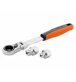 Bahco Durchsteckknarren-Satz Mit Sechskant Zu Vierkant Verbindungsteilen - 3-tlg.