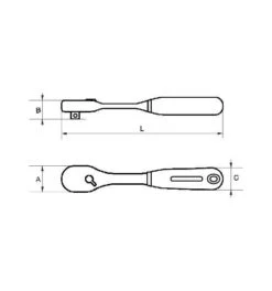 Bahco 1/2"-Umschaltknarre Mit Schlankem Knarrenkopf, 72 Zähnen Und 5°-Rückschwenkwinkel, 264 mm 8 Bahco 1/2"-Umschaltknarre Mit Schlankem Knarrenkopf, 72 Zähnen Und 5°-Rückschwenkwinkel, 264 mm -Werabahco Verkaufe bahco knarren 975233 czm 1