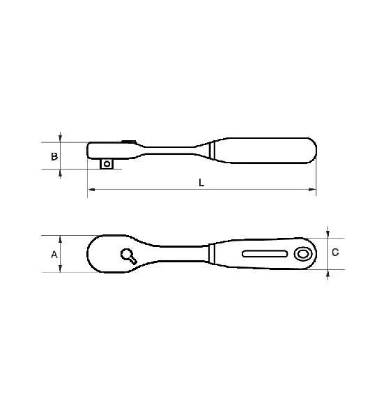 Bahco 1/2"-Umschaltknarre Mit Schlankem Knarrenkopf, 72 Zähnen Und 5°-Rückschwenkwinkel, 264 mm 5 Bahco 1/2"-Umschaltknarre Mit Schlankem Knarrenkopf, 72 Zähnen Und 5°-Rückschwenkwinkel, 264 mm – Bild 3