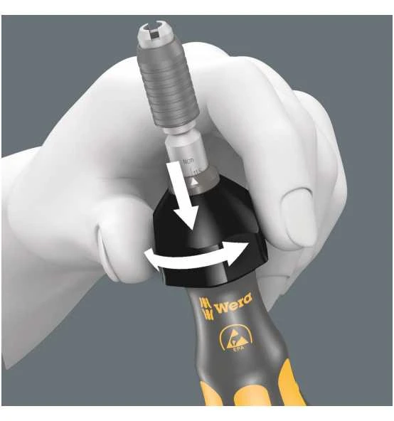 Wera Serie 7400 Kraftform ESD Einstellbare Drehmomentschraubendreher (0,1-1,0 Nm) Mit Schnellwechselfutter, 7435 ESD X 0,10-0,34 Nm 7 Wera Serie 7400 Kraftform ESD Einstellbare Drehmomentschraubendreher (0,1-1,0 Nm) Mit Schnellwechselfutter, 7435 ESD X 0,10-0,34 Nm – Bild 5