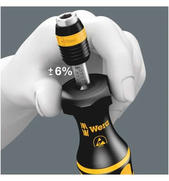 Wera Serie 7400 Kraftform ESD Einstellbare Drehmomentschraubendreher (0,1-3,0 Nm) Mit Rapidaptor Schnellwechselfutter, 7431 ESD X 0,30-1,00 Nm 9 Wera Serie 7400 Kraftform ESD Einstellbare Drehmomentschraubendreher (0,1-3,0 Nm) Mit Rapidaptor Schnellwechselfutter, 7431 ESD X 0,30-1,00 Nm – Bild 7