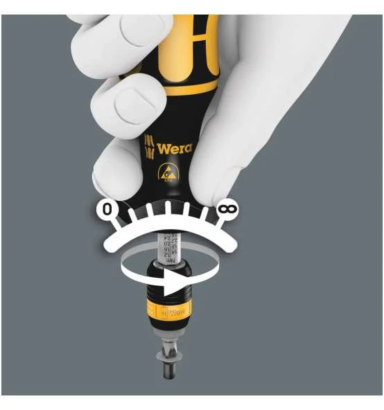 Wera Serie 7400 Kraftform ESD Einstellbare Drehmomentschraubendreher (0,1-3,0 Nm) Mit Rapidaptor Schnellwechselfutter, 7431 ESD X 0,30-1,00 Nm 10 Wera Serie 7400 Kraftform ESD Einstellbare Drehmomentschraubendreher (0,1-3,0 Nm) Mit Rapidaptor Schnellwechselfutter, 7431 ESD X 0,30-1,00 Nm – Bild 8