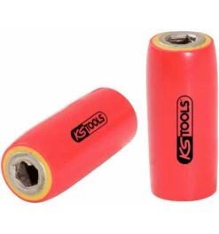 KS Tools 3/8" Bithalter Mit Schutzisolierung Für 1/4" Bits