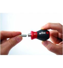 Wiha Schraubendreher Mit Bit Magazin Magnetisch Schlitz, Phillips Mit 6 Bits, Stubby, 1/4" (33736) -Werabahco Verkaufe bithalter 1029958 czm