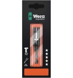 Wera 897/4 IMP R SB Impaktor Halter Mit Ringmagnet Und Sprengring, 1/4" X 75 Mm