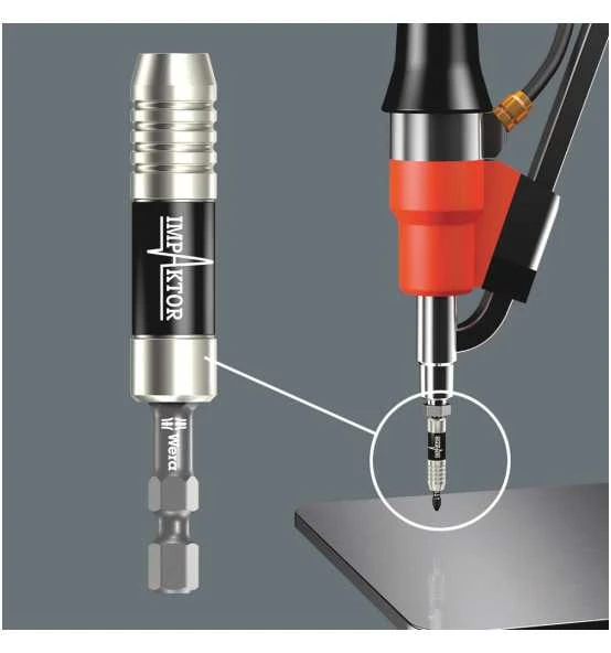 Wera 897/4 IMP Impaktor Halter Mit Sprengring Und Magnet, 1/4" X 75 Mm 4 Wera 897/4 IMP Impaktor Halter Mit Sprengring Und Magnet, 1/4" X 75 Mm – Bild 2