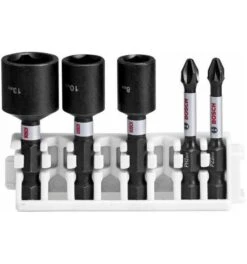 Bosch Schrauberbit- Und Steckschlüssel-Set Impact Control, 5-tlg.
