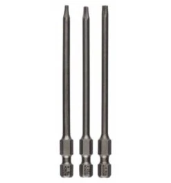 Bosch Schrauberbit-Set Extra-Hart, 3-tlg., T8, T10, T15, 89 Mm