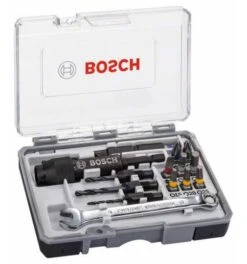 Bosch Schrauberbit-Set Drill & Drive, 20-tlg., Mit HSS-Bohrern, Schraubenschlüssel