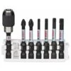 Bosch Schrauberbit-Set Impact Control, 7-tlg., PH2, PZ2, T15, T20, T25,T30, 50 Mm