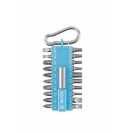 Bosch Schrauberbit-Set, 21-tlg., Mit Snap-hook, Hellblau