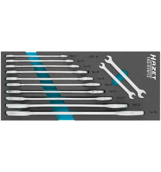 Hazet Doppel-Maulschlüssel Satz, Außen-Sechskant Profil, 6 - 36, Anzahl Werkzeuge: 12 3 Hazet Doppel-Maulschlüssel Satz, Außen-Sechskant Profil, 6 - 36, Anzahl Werkzeuge: 12