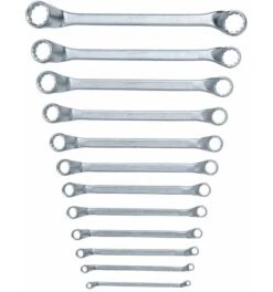 KS Tools Doppel-Ringschlüssel-Satz, 12-tlg. Gekröpft, 6-32 Mm