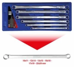 KS Tools CHROMEplus Doppel-Ringschlüssel-Satz, XL, 6-tlg. -Werabahco Verkaufe doppelringschluesselsatz 690512 czm