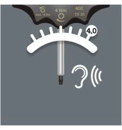 Wera 400 TX Drehmomentindikator, TX 20 X 4,0 Nm -Werabahco Verkaufe drehmomentindikator 809758 czm
