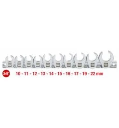 KS Tools 3/8" 12-kant-Einsteck-Maulschlüssel-Satz, 10-tlg.10-22 Mm -Werabahco Verkaufe einmaulschluesselsatz 690756 czm