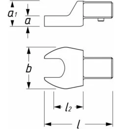 Hazet Einsteck-Maulschlüssel, Einsteck-Vierkant 9 X 12 Mm, Außen-Sechskant Profil, 13 Mm -Werabahco Verkaufe einsteck maulschluessel 1021819 czm