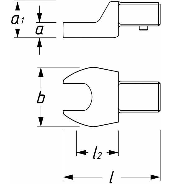 Hazet Einsteck-Maulschlüssel, Einsteck-Vierkant 14 X 18 Mm, Außen-Sechskant Profil, 17 Mm 4 Hazet Einsteck-Maulschlüssel, Einsteck-Vierkant 14 X 18 Mm, Außen-Sechskant Profil, 17 Mm – Bild 2