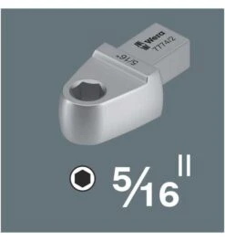 Wera 7774/2 Einsteckwerkzeug Bitadapter 5/16", 9x12 Mm, 5/16" X 42 Mm -Werabahco Verkaufe einsteck maulschluessel 808206 czm