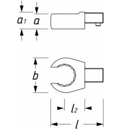 Hazet Einsteck-Ringschlüssel, Offen, Einsteck-Vierkant 9 X 12 Mm, Außen-Doppel-Sechskant Profil, 21 Mm -Werabahco Verkaufe einsteck ringschluessel 1021826 czm
