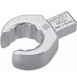 Hazet Einsteck-Ringschlüssel, Offen, Einsteck-Vierkant 9 X 12 Mm, Außen-Doppel-Sechskant Profil, 19 Mm