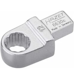 Hazet Einsteck-Ringschlüssel, Einsteck-Vierkant 9 X 12 Mm, Außen-Doppel-Sechskant-Tractionsprofil, 12 Mm