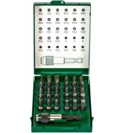 Fortis Bit-Sortiment 31-tlg., Incl. Bithalter Mit Schnellwechselfunktion