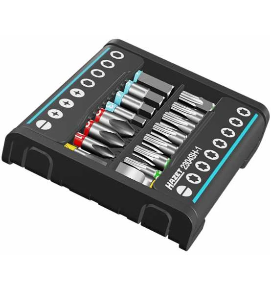 Hazet SmartHolder Mit 16 Bits, Kurz, Sechskant Massiv 6,3 (1/4"), Schlitz Profil, Kreuzschlitz Profil PH, Innen Sechskant Profil, Innen TORX Profil, 0 4 Hazet SmartHolder Mit 16 Bits, Kurz, Sechskant Massiv 6,3 (1/4"), Schlitz Profil, Kreuzschlitz Profil PH, Innen Sechskant Profil, Innen TORX Profil, 0 – Bild 2