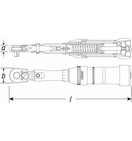 Hazet Drehmoment-Schlüssel, Nm Min-max: 400 - 1000 Nm, Toleranz: 3%, Vierkant Massiv 20 Mm (3/4"), Art.Nr. 6150-1CT 11 Hazet Drehmoment-Schlüssel, Nm Min-max: 400 - 1000 Nm, Toleranz: 3%, Vierkant Massiv 20 Mm (3/4"), Art.Nr. 6150-1CT – Bild 9
