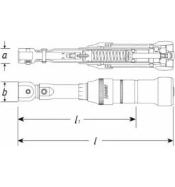 Hazet Drehmoment-Schlüssel, Nm Min-max: 5 - 13 Nm, Toleranz: 4%, Einsteck-Vierkant 9 X 12 Mm, Art.Nr. 6281-2CT -Werabahco Verkaufe hazet drehmoment schluessel 1021803 czm