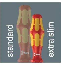 Wera 165 ISS PZ/S VDE-isolierter Schraubendreher Mit Reduziertem Klingen- Und Griffdurchmesser Für PlusMinus-Schrauben (Pozidriv/Schlitz), # 2 X 100 M -Werabahco Verkaufe kombiklinge plus minus klemmschrauben schraubendreher 358342 czm
