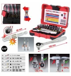 KS Tools 1/4" TORSIONpower Bit-Box, 32-tlg., Form C 6,35 -Werabahco Verkaufe ks tools bit satz 1580719 czm
