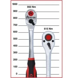 KS Tools 1/2" MONSTER Umschaltknarre, 100 Zahn -Werabahco Verkaufe ks tools knarren 1357405 czm