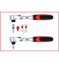 KS Tools 1/4" MONSTER Bit-Umschaltknarre, 125 Mm -Werabahco Verkaufe ks tools knarren 1357412 czm