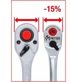 KS Tools 1/2" MONSTER Umschaltknarre, 100 Zahn -Werabahco Verkaufe ks tools knarren 1357415 czm