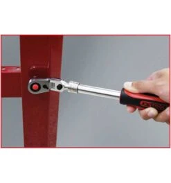 KS Tools 3/8" SlimPOWER Teleskop-Gelenk-Umschaltknarre, 72 Zahn -Werabahco Verkaufe ks tools knarren 689605 czm