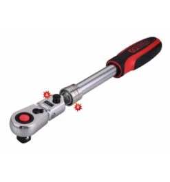 KS Tools 3/8" SlimPOWER Teleskop-Gelenk-Umschaltknarre, 72 Zahn -Werabahco Verkaufe ks tools knarren 689606 czm