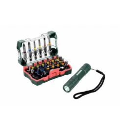 Metabo Bit-Box SP, 29-tlg. + Mini Flash Light