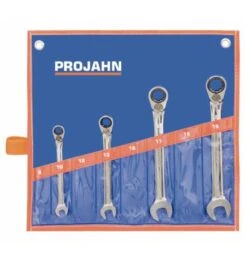 Projahn GearTech Satz Umschaltbar In Rolltasche 4-tlg. 10 - 13 - 17 - 19 Mm