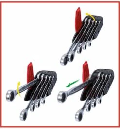 KS Tools GEARplus Ratschenringmaulschlüssel-Satz, 5-tlg. 8-19 Mm -Werabahco Verkaufe ratschen ringmaulschluesselsatz 1449557 czm