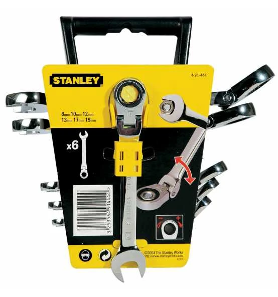 Stanley Ring-Gabelschlüssel-Set, Ratsche 6-tlg. 4 Stanley Ring-Gabelschlüssel-Set, Ratsche 6-tlg. – Bild 2