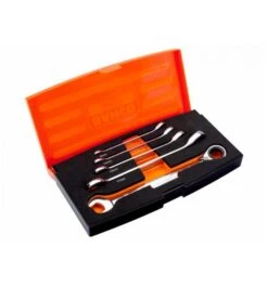 Bahco Satz Metrische Knarren-Ring-Maulschlüssel - 5-tlg./Kunststoffbox