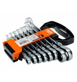 Bahco Satz Knarren-Ring-Maulschlüssel Mit Gelenkkopf - 8-tlg.