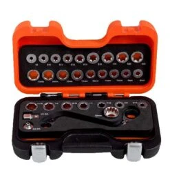 Bahco Knarren-Ringschlüssel-Satz, S-Form Und Adapter, 29 Stück/Box -Werabahco Verkaufe ratschen ringschluesselsatz 730905 czm