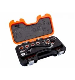 Bahco Knarren-Ringschlüssel-Satz, S-Form Und Adapter, 29 Stück/Box