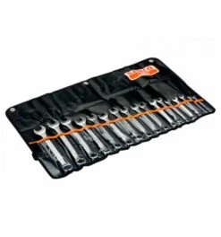 Bahco Satz Metrische Ring-Maulschlüssel 6-22 mm - 17-tlg./Kunststofftasche